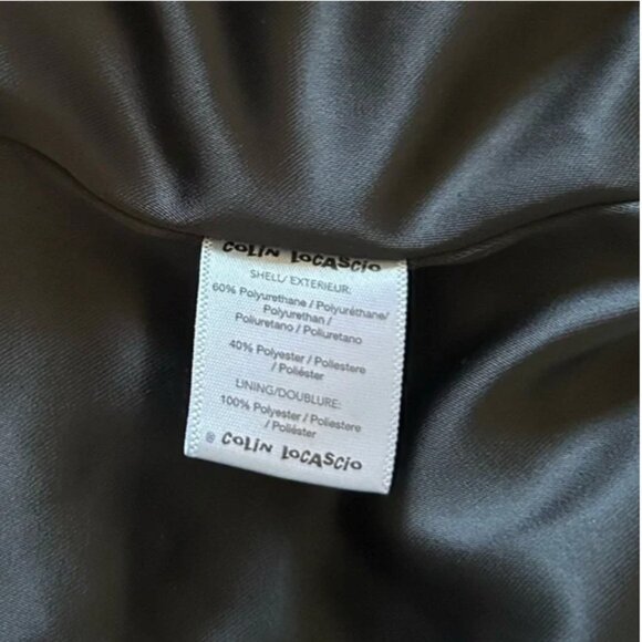 Colin LoCascio Anthropologie Studded Bernie Coat Vegan Leather Black size S - Picture 13 of 13